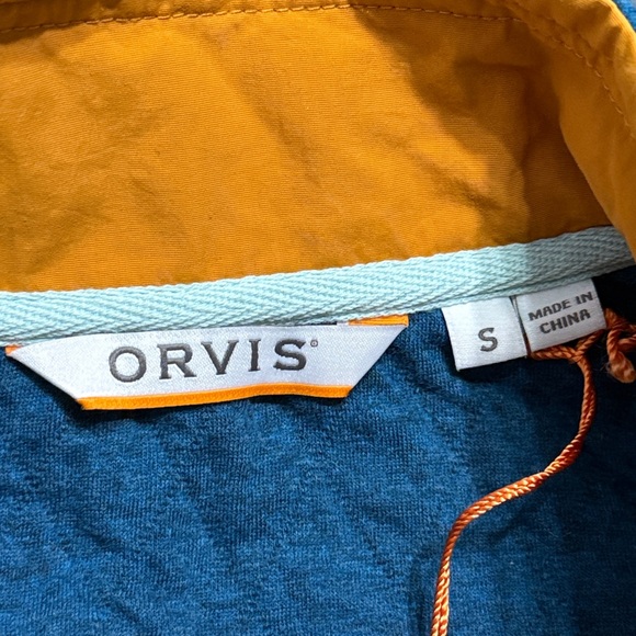 Orvis Fleece Full Zip Puffer Jacket Men’s Sz S Outdoors Hiking Cabincore Casual - Picture 5 of 8